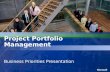 Project Portfolio Management Business Priorities Presentation.