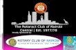 The Rotaract Club of Nairobi Central | Est. 1977/78 Proudly Sponsored by:
