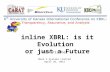 Inline XBRL: is it Evolution or just a Future Herm Fischer Mark V Systems Limited April 26, 2013.