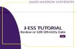 J-ESS TUTORIAL Review or Edit Ethnicity Data Next.
