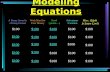Modeling Equations A Penny Saved is a Penny Earned Work Hard for Your Money Food (yumm…) Adventures /Vacation Misc. (Math Is Super Cool) $100.