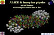 ALICE & heavy ion physics Michal Šumbera Nuclear Physics Institute AS CR, Řež.
