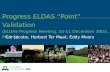 Progress ELDAS “Point” Validation (ELDAS Progress Meeting, 10-11 December 2003, Madrid) Cor Jacobs, Herbert Ter Maat, Eddy Moors.