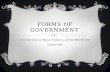 FORMS OF GOVERNMENT The Variety of Ways Nations of the World Are Governed.