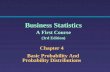 Chapter 4 Basic Probability And Probability Distributions Business Statistics A First Course (3rd Edition)