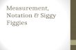 Measurement, Notation & Siggy Figgies. Qualitative Measurements Descriptive Non numerical “It’s hot”