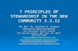 7 PRINCIPLES OF STEWARDSHIP IN THE NEW COMMUNITY 3.2.12 The Rev. Dr. Winfred B. Vergara Missioner for Asiamerica Ministry The Episcopal Church Center 815.