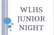 WLHS JUNIOR NIGHT. W HICH W AY W ILL Y OU G O ? World of Work Military Career College Technical College.