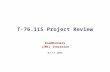 T-76.115 Project Review RoadRunners [IM1] Iteration 02.12.2003.