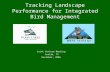 Tracking Landscape Performance for Integrated Bird Management Joint Venture Meeting Austin, TX December, 2006.