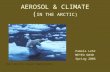 AEROSOL & CLIMATE ( IN THE ARCTIC) Pamela Lehr METEO 6030 Spring 2006 .