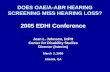 DOES OAE/A-ABR HEARING SCREENING MISS HEARING LOSS? 2005 EDHI Conference Jean L. Johnson, DrPH Center for Disability Studies Director (Interim) March 3,