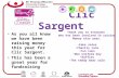 Clic Sargent As you all know we have been raising money this year for Clic Sargent. This has been a great year for fundraising Thank you to everyone who.