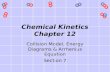 Collision Model, Energy Diagrams & Arrhenius Equation Section 7 Chemical Kinetics Chapter 12.