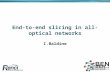 End-to-end slicing in all- optical networks I.Baldine.