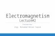 Electromagnetism Lecture#2 Instructor: Engr. Muhammad Mateen Yaqoob.