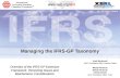 Managing the IFRS-GP Taxonomy Mai 17, 2006, Madrid Overview of the IFRS-GP Extension Framework, Versioning Issues and Maintenance Considerations Josef.