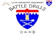 11 11TH INFANTRY REGIMENT 11 PURPOSE Define battle drills Describe Characteristics of Battle Drills Share observations from CTC’s Outline leader decision.