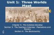 Unit 1: Three Worlds Meet Chapter 4: The Colonies Develop Section 3: The Southern Colonies: Plantations and Slavery Section 4: The Backcountry.