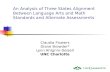 An Analysis of Three States Alignment Between Language Arts and Math Standards and Alternate Assessments Claudia Flowers Diane Browder* Lynn Ahlgrim-Delzell.