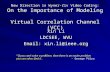 New Direction in Wyner-Ziv Video Coding: On the Importance of Modeling Virtual Correlation Channel (VCC) Xin Li LDCSEE, WVU Email: xin.li@ieee.org “ If.