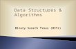 Data Structures & Algorithms Binary Search Trees (BSTs)