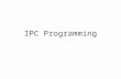 IPC Programming. Process Model Processes can be organized into a parent-child hierarchy. Consider the following example code: /*-------------------------------------------------------------*