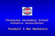 Tennessee Secondary School Athletic Association Football 5 Man Mechanics.