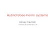 Hybrid Bose-Fermi systems Alexey Kavokin University of Southampton, UK.