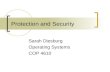 Protection and Security Sarah Diesburg Operating Systems COP 4610.