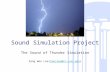 Sound Simulation Project The Sound of Thunder Simulation Sang Woo Lee(leejswo@cs.unc.edu)leejswo@cs.unc.edu.