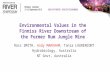 Environmental Values in the Finniss River Downstream of the Former Rum Jungle Mine Ross SMITH, Andy MARKHAM, Tania LAURENCONT Hydrobiology, Australia NT.