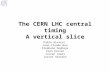 The CERN LHC central timing A vertical slice Pablo Alvarez Jean-Claude Bau Stephane Deghaye Ioan Kozsar Julian Lewis Javier Serrano.