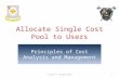 Allocate Single Cost Pool to Users © Dale R. Geiger 20111.