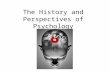 The History and Perspectives of Psychology. Psychology What does it mean? Inner sensations- mental processes Observable behavior.