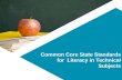 Common Core State Standards for Literacy in Technical Subjects.