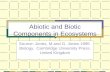 Abiotic and Biotic Components in Ecosystems Source: Jones, M and G. Jones 1995 Biology. Cambridge University Press. United Kingdom.