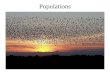 Populations. Skylark Metapopulations A metapopulation is a series of small, separate populations united together by dispersal.