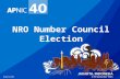 NRO Number Council Election. Overview About the NRO NC election Online voting On-site voting Counting procedure Declaration of result Dispute resolution.