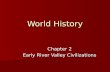 World History Chapter 2 Early River Valley Civilizations.