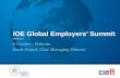 IOE Global Employers’ Summit 6 October - Bahrain Denis Pennel, Ciett Managing Director.