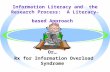 Information Literacy and the Research Process: A Literacy-based Approach Or… Rx for Information Overload Syndrome.