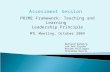 Bernard Rahming Lee Ann Pruske Rosann Hollinger Sharonda Harris Assessment Session PRIME Framework: Teaching and Learning Leadership Principle MTL Meeting,