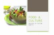 FOOD & CULTURE ORIGINS OF EATING HABITS. FOOD  DEFINED AS, “ANY SUBSTANCE THAT PROVIDES NUTRIENTS NECESSARY TO MAINTAIN LIFE AND GROWTH WHEN INGESTED.”