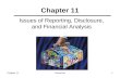 Chapter 11Granof-5e1 Chapter 11 Issues of Reporting, Disclosure, and Financial Analysis.
