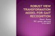 Shuai Zheng TNT group meeting 1/12/2011.  Paper Tracking  Robust view transformation model for gait recognition.