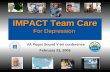 IMPACT Team Care For Depression VA Puget Sound V-tel conference February 23, 2009.