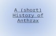 A (short) History of Anthrax. 1250 BC (ancient origins) Thought to have originated in Egypt and Mesopotamia Scientists and historians believe that Anthrax.