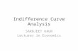 SARBJEET KAUR Lecturer in Economics Indifference Curve Analysis.