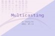 Multicasting Ju Seong-ho 2002. 05.14. Previous work behind main one.